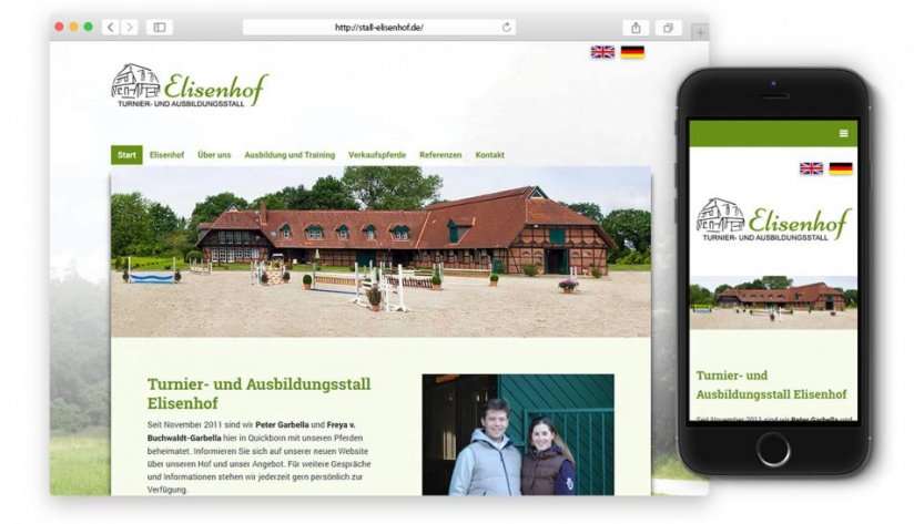 Responsive Website für den Elisenhof